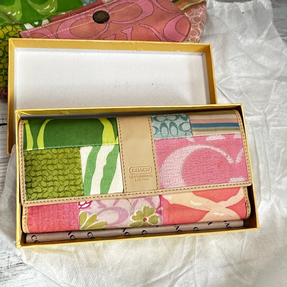 Coach patchwork wallet